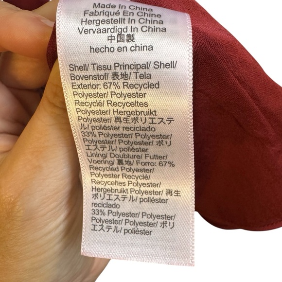 J Crew Collection Elegant Burgundy Slip Dress Midi size 4 NWT - Picture 8 of 8